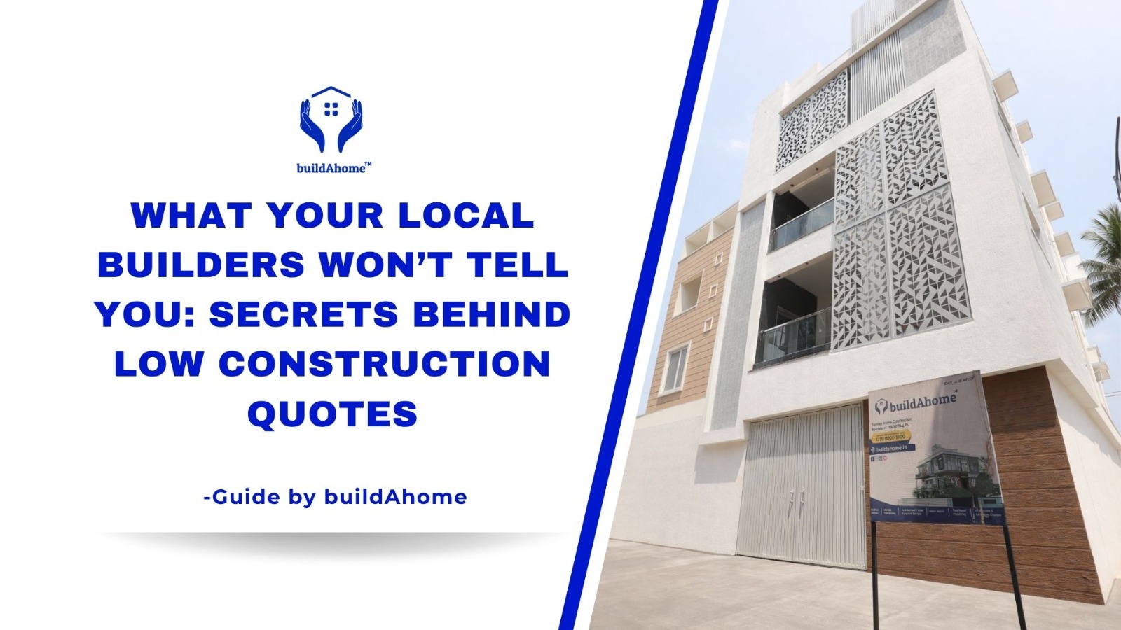 Low construction cost