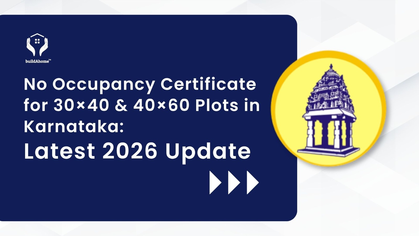 No Occupancy Certificate in Karnataka